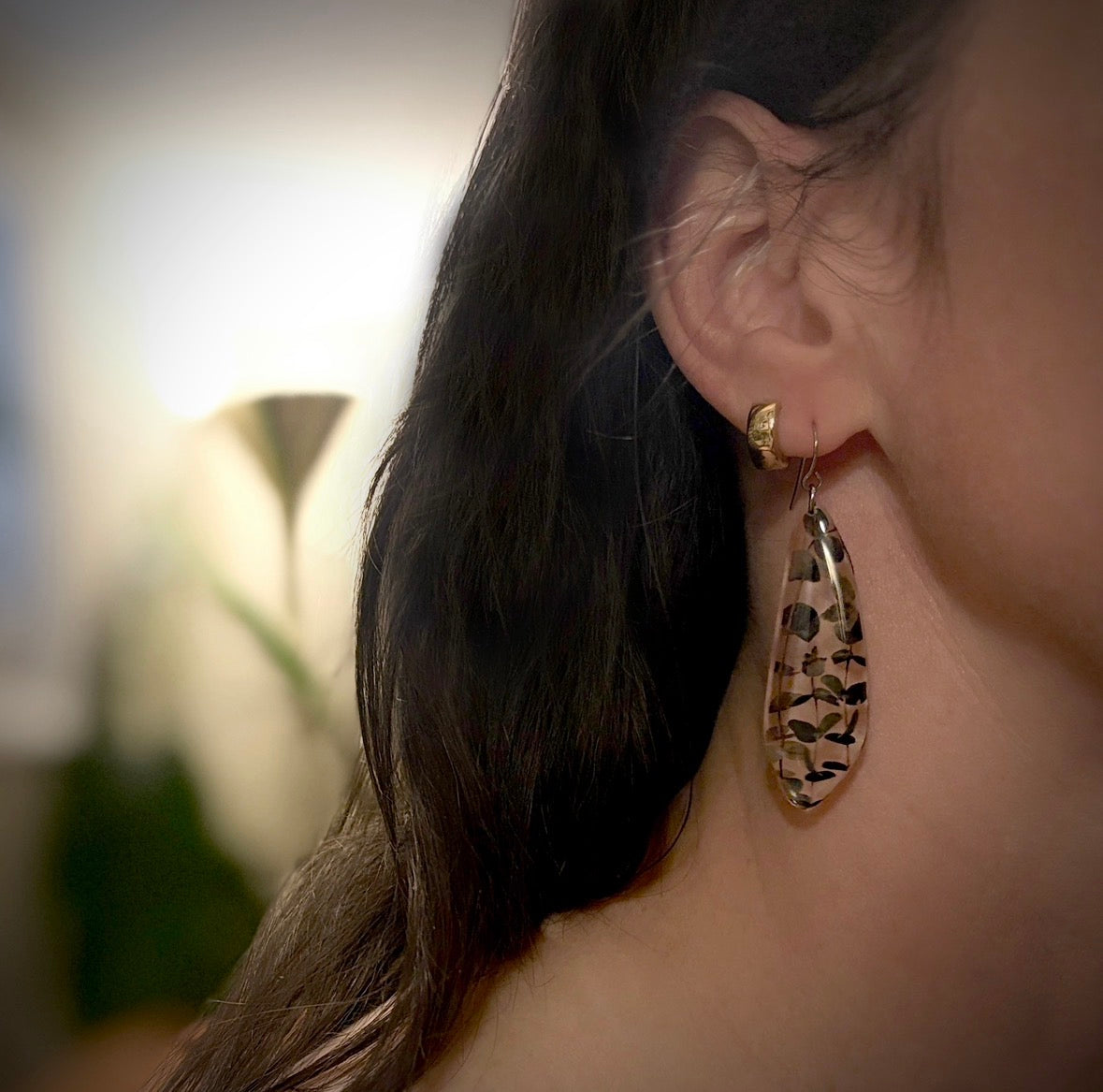 Big Blobby Leaves Earrings