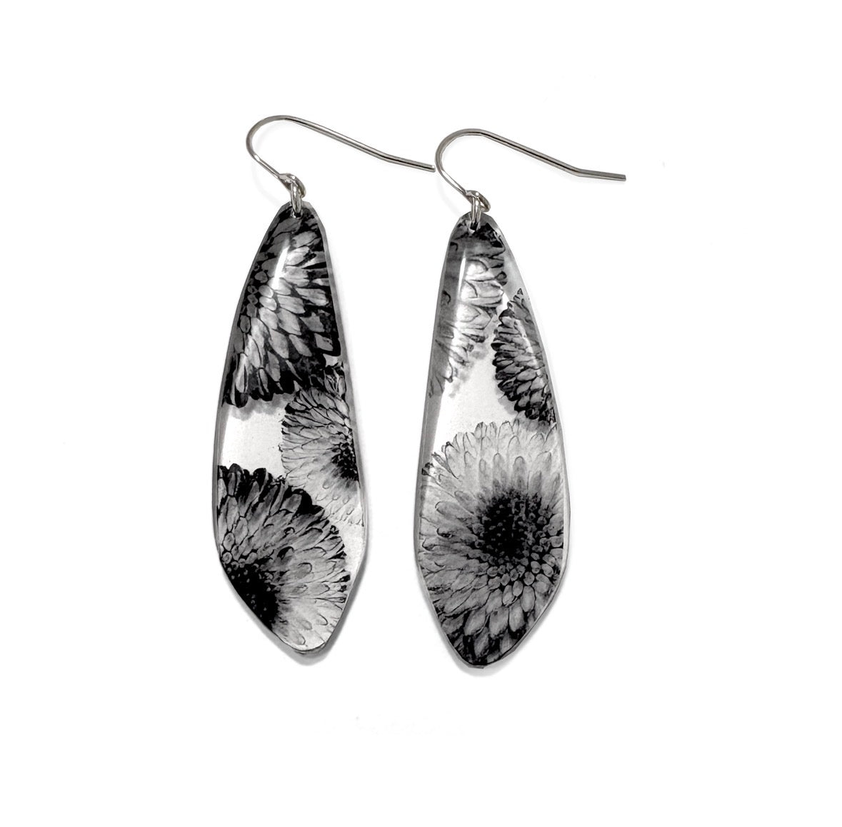 Big Blobby Mums Earrings