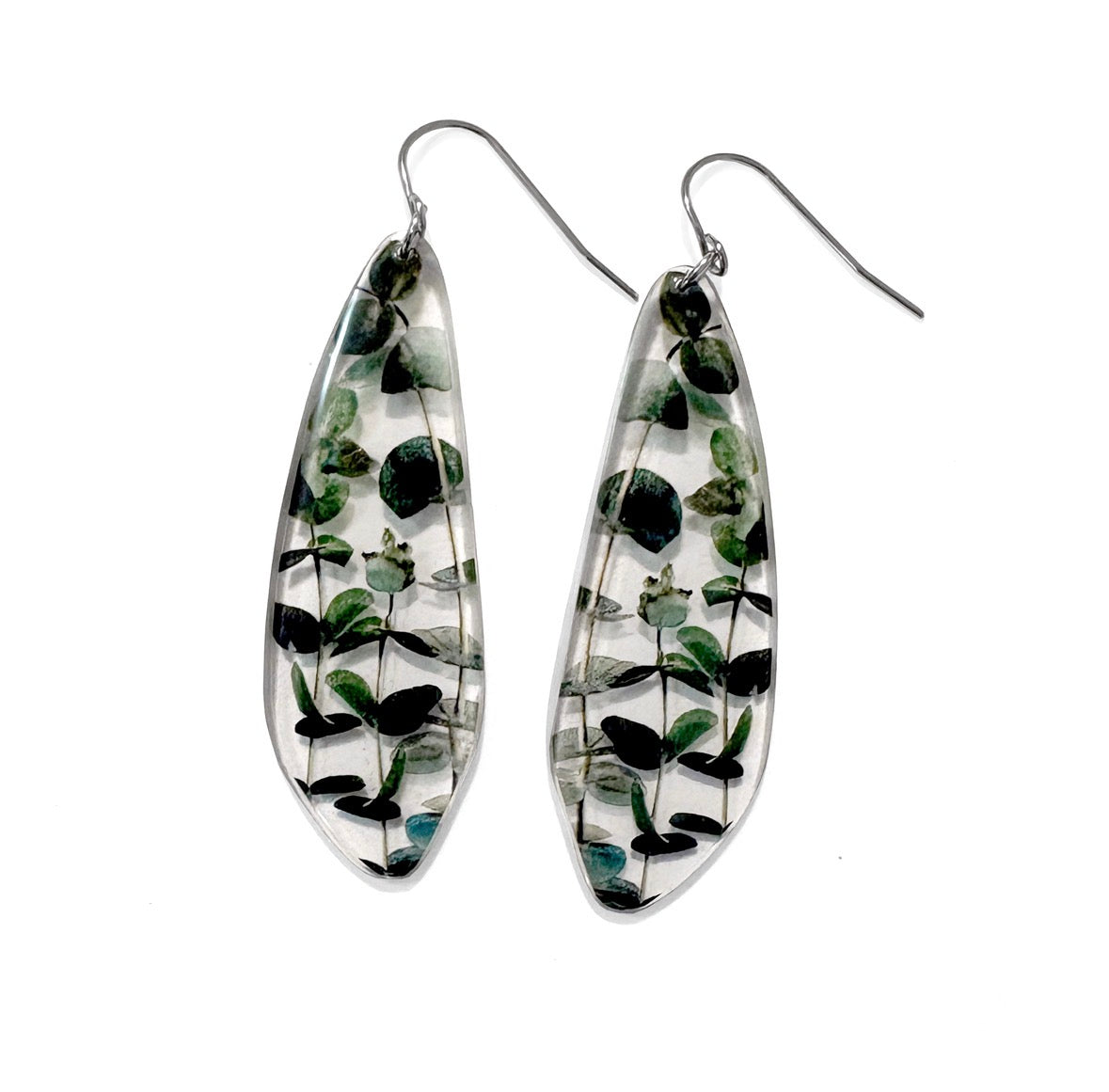 Big Blobby Eucalyptus Earrings