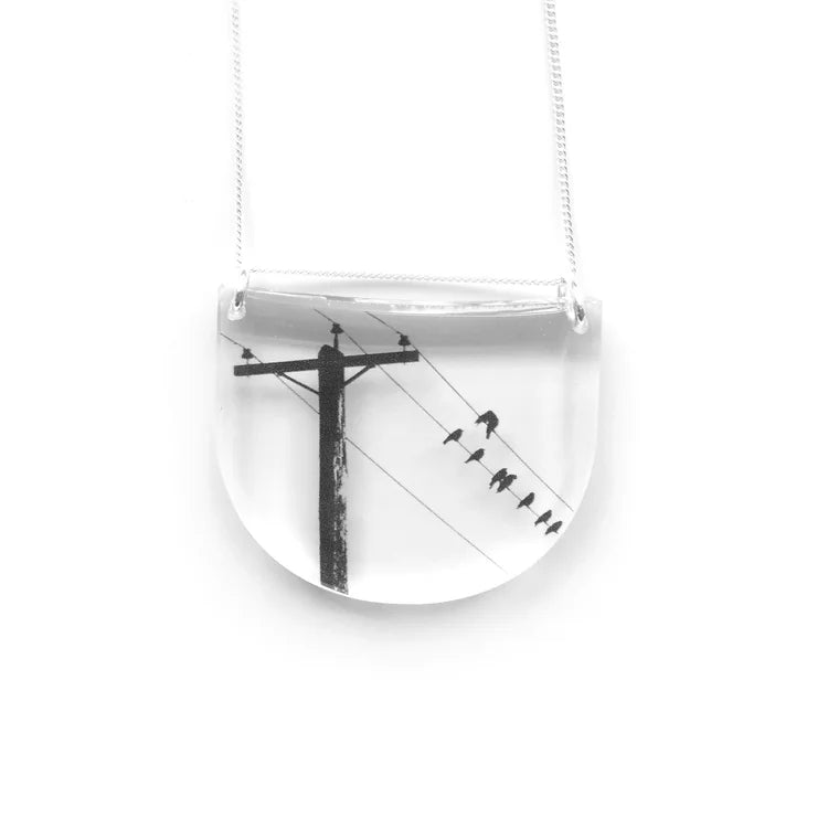 Drop Crows and Pole Necklace