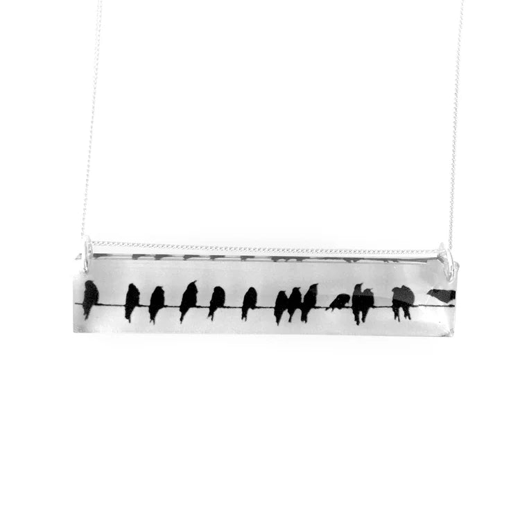 Landscape Crows Necklace