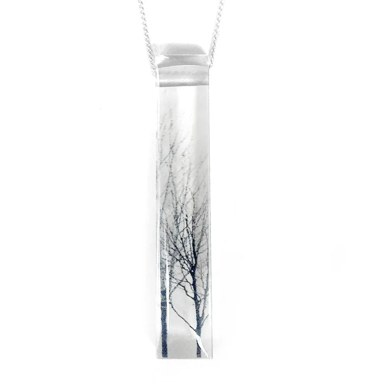Long Skinny Trees Necklace
