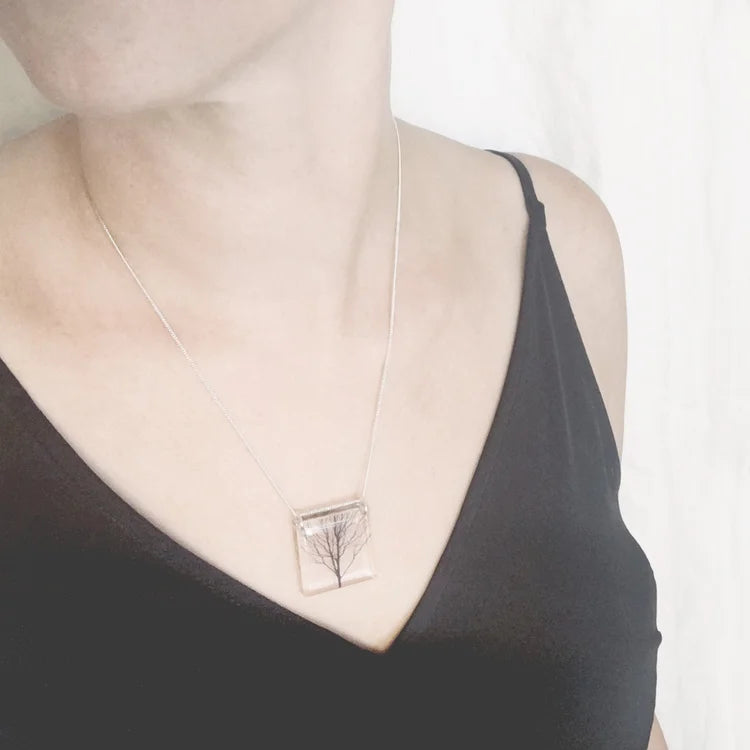 Square City Tree Necklace