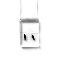 Tall 2 Crows Necklace