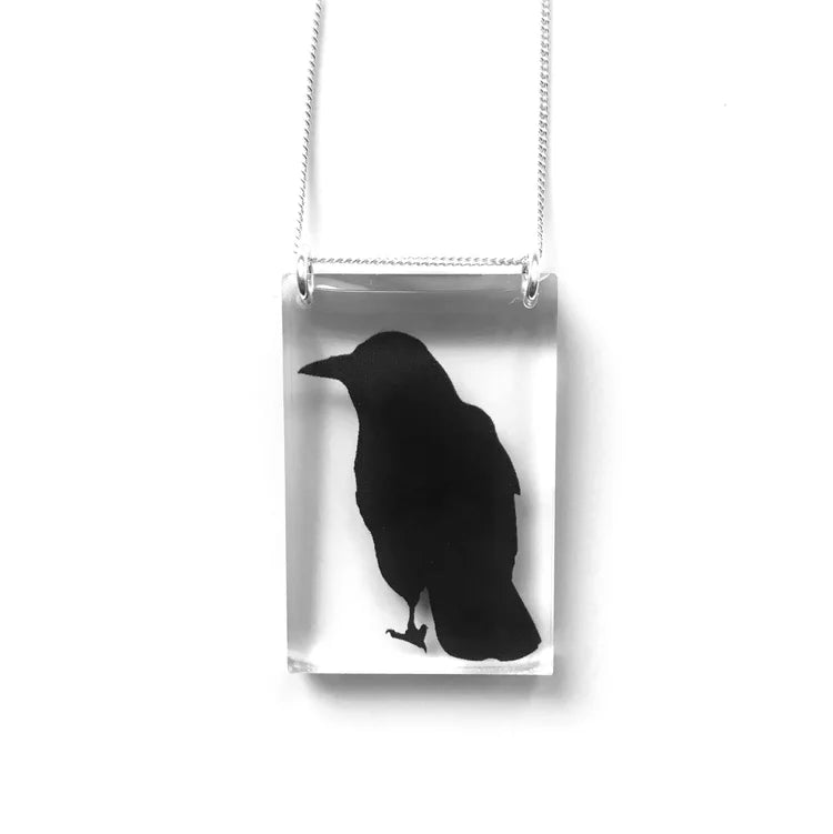 Tall Crow Necklace