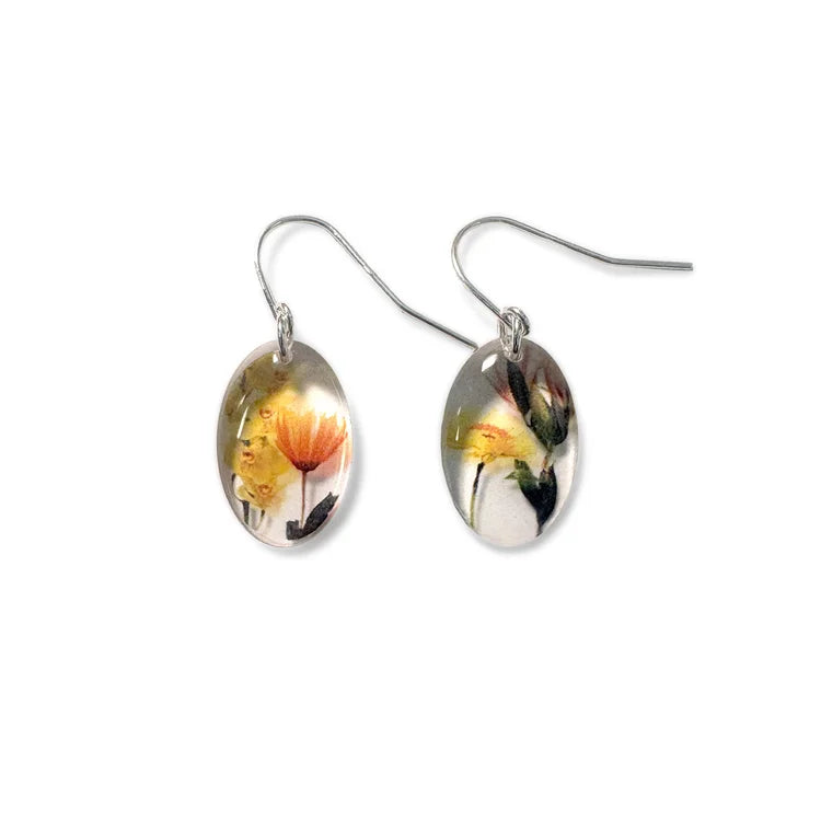 Small Oval Bouquet Earrings