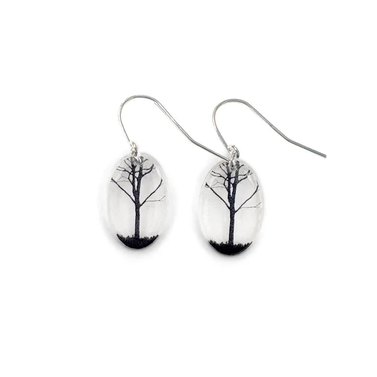 Small Oval City Earrings