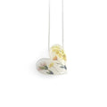 White Heart Bouquet Necklace